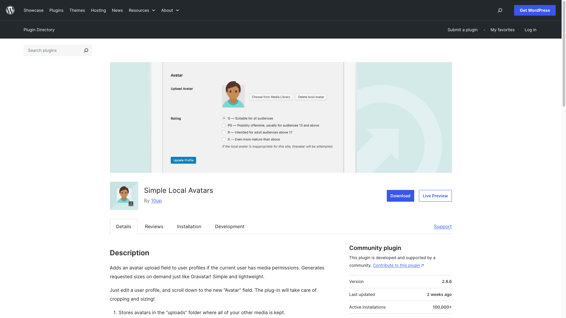 Simple Local Avatars | Marketing Player